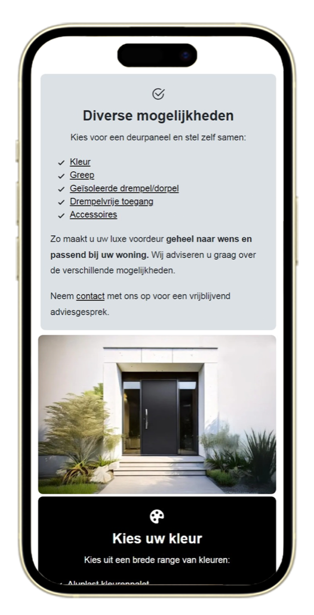 Voordeur Limburg — Gedetailleerde productpresentatie
